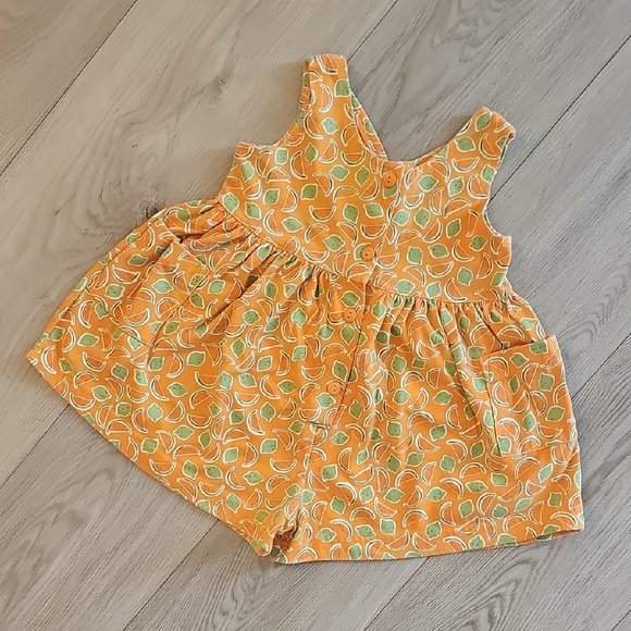 Vintage Y2K Girl Power Citrus Oversized Romper Suit 24 Months - Picture 1 of 10